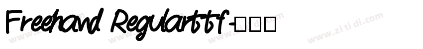 Freehand Regularttf字体转换